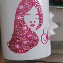 Load and play video in Gallery viewer, Afro Bling Diamante Mug