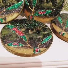 Load and play video in Gallery viewer, Green Bling Coaster