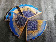Load image into Gallery viewer, Blue Star Agate Coaster