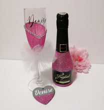 Load image into Gallery viewer, Personalised Mini Wine and Glass Set (Over 18s)
