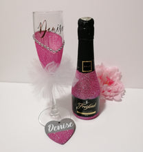 Load image into Gallery viewer, Personalised Mini Wine and Glass Set (Over 18s)
