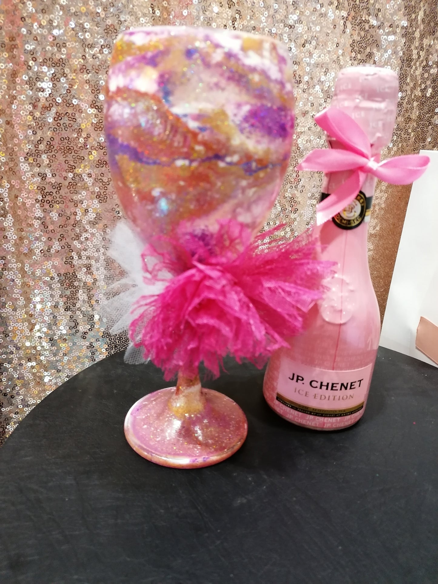 Personalised Mini Wine and Glass Set (Over 18s)