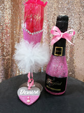 Load image into Gallery viewer, Personalised Mini Wine and Glass Set (Over 18s)