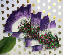 Load image into Gallery viewer, Purple Burst Agate Coaster