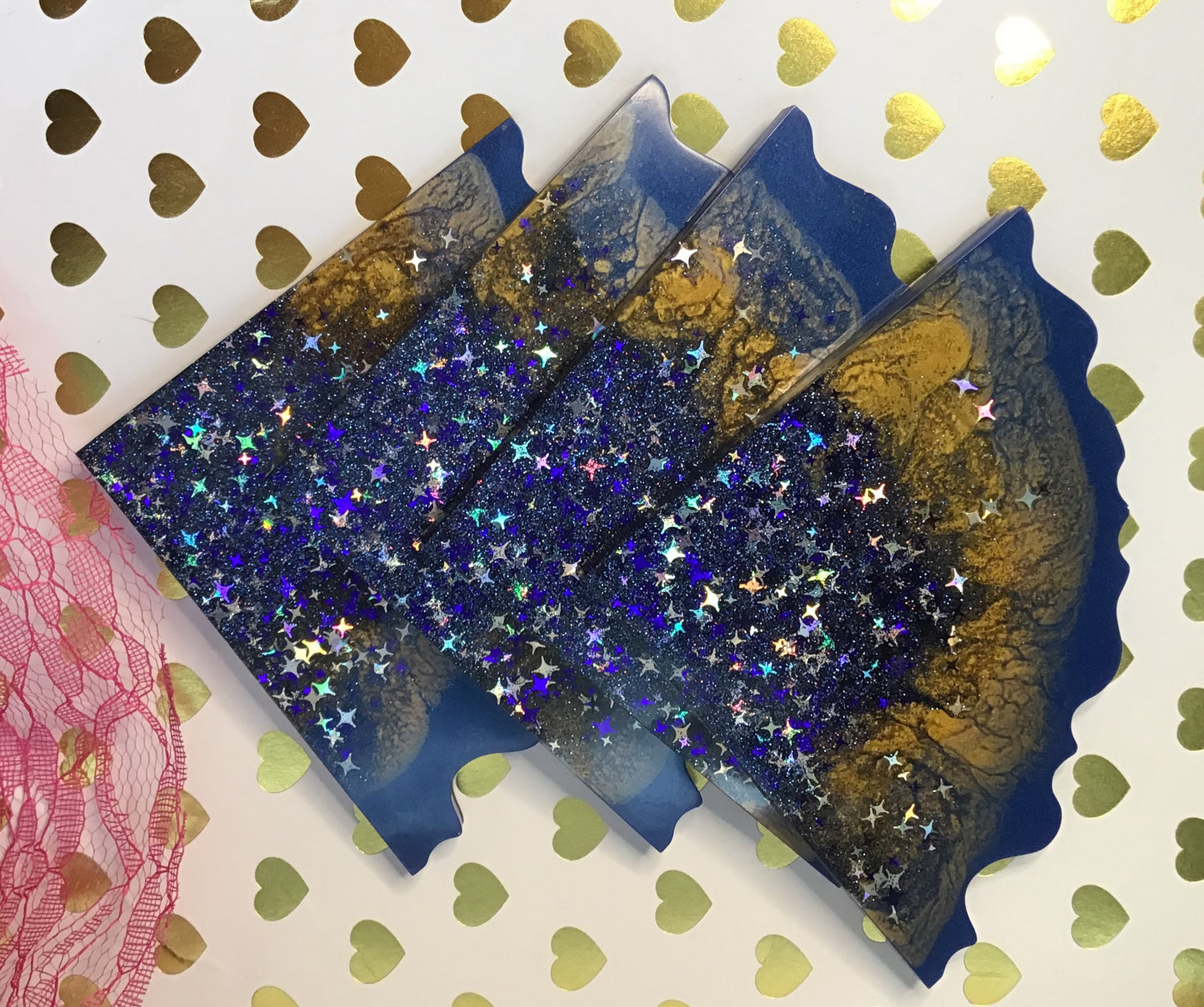 Blue Star Agate Coaster