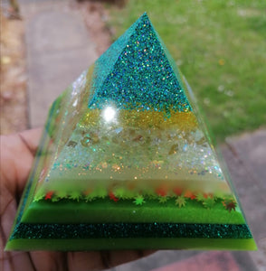 Green Layered Pyramid