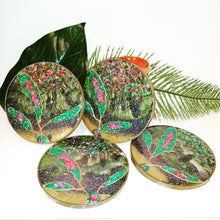 Load image into Gallery viewer, Green Bling Coaster