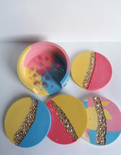 Load image into Gallery viewer, Candy coaster set with holder