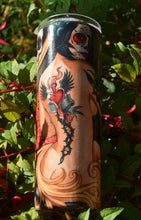 Load image into Gallery viewer, Tattoo Fabric 20oz Day of the Dead Tumbler