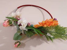 Load image into Gallery viewer, Sunflower Greenery Bouquet Hoop