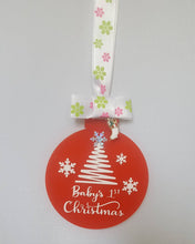 Load image into Gallery viewer, Baby's 1st Christmas baubles