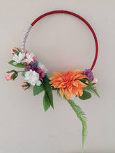 Load image into Gallery viewer, Sunflower Greenery Bouquet Hoop