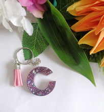 Load image into Gallery viewer, Personalised Letter C keyring