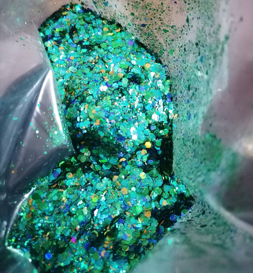 Emerald Green chunky glitter mix