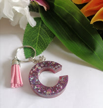 Load image into Gallery viewer, Personalised Letter C keyring