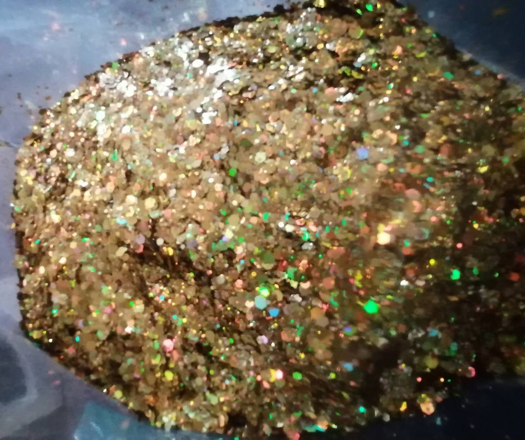 Gold (Treasure) holographic glitter mix