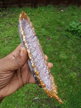 Load image into Gallery viewer, Gold silver mix glitter trinket tray -