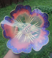 Load image into Gallery viewer, Purple and Gold set of 4 Resin Coasters