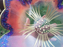 Load image into Gallery viewer, Purple and Gold set of 4 Resin Coasters