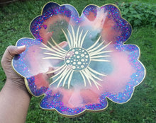 Load image into Gallery viewer, Purple and Gold set of 4 Resin Coasters