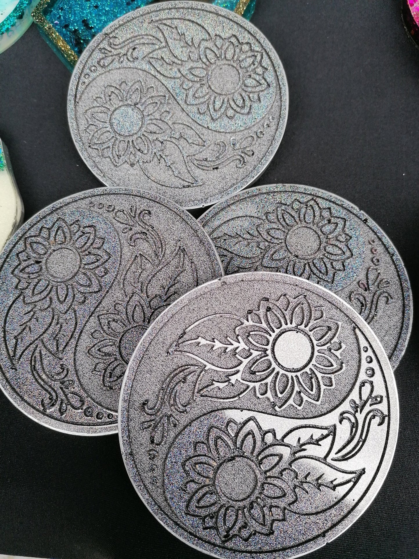 Set of 4 Sunflower Coaster