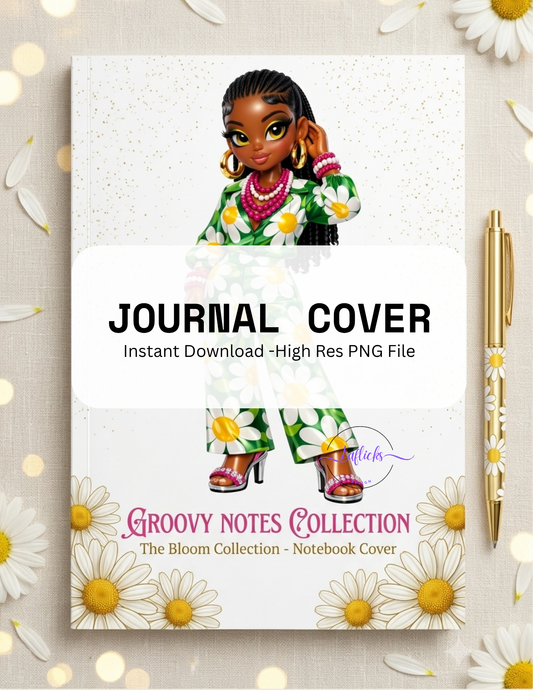 Groovy Notes Front Cover – Instant Download