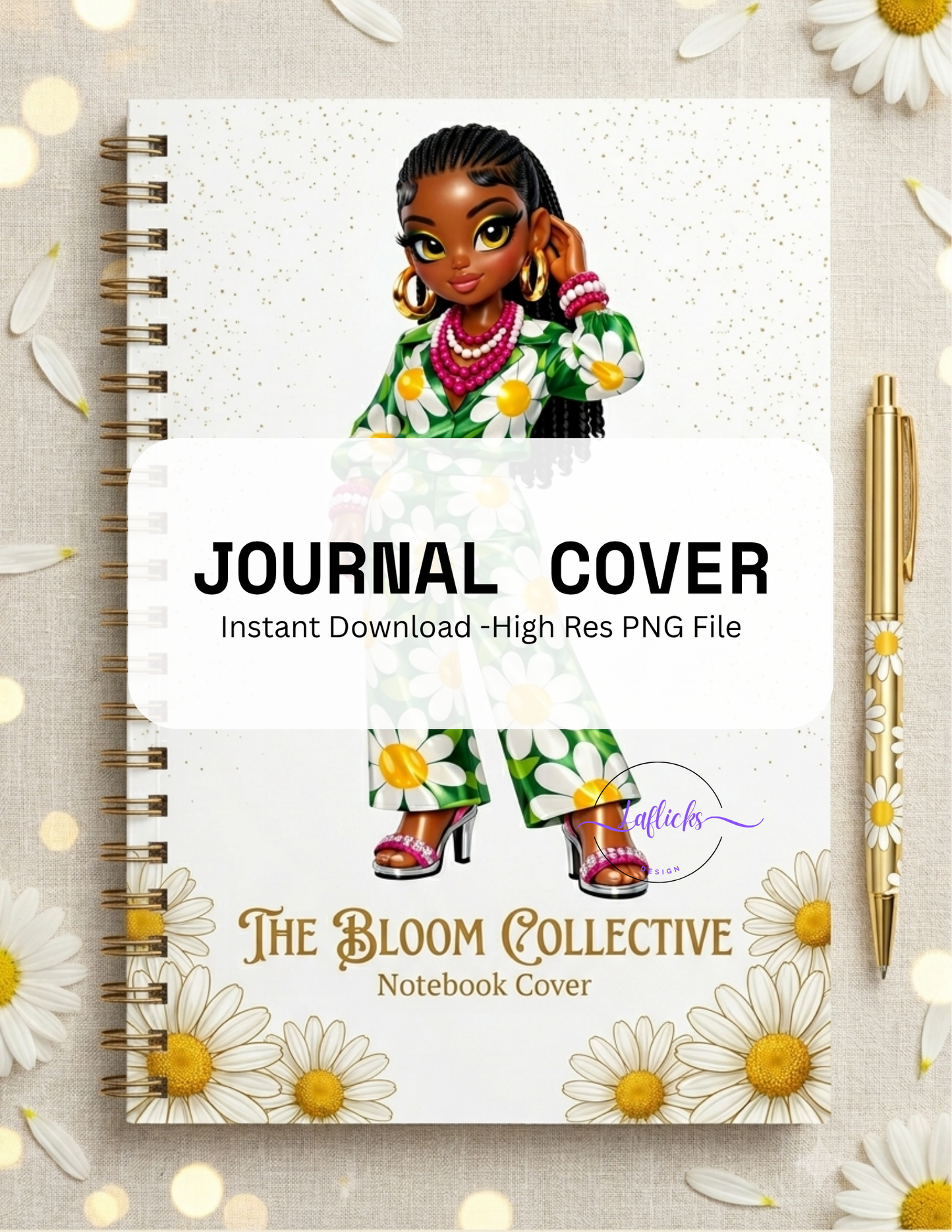 Groovy Notes Front Cover – Instant Download