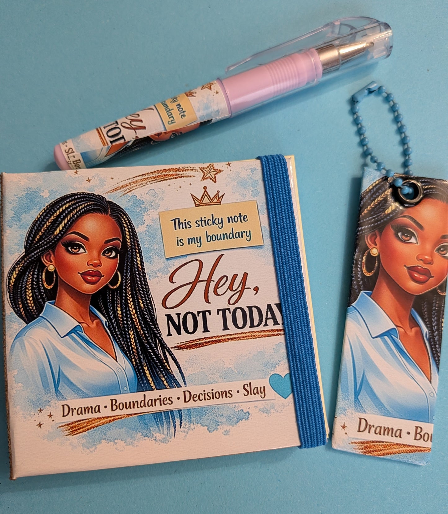 Free Digital Journal Art Download - "Hey, Not Today" + Bonus Back Cover | The Bespoke Bookery