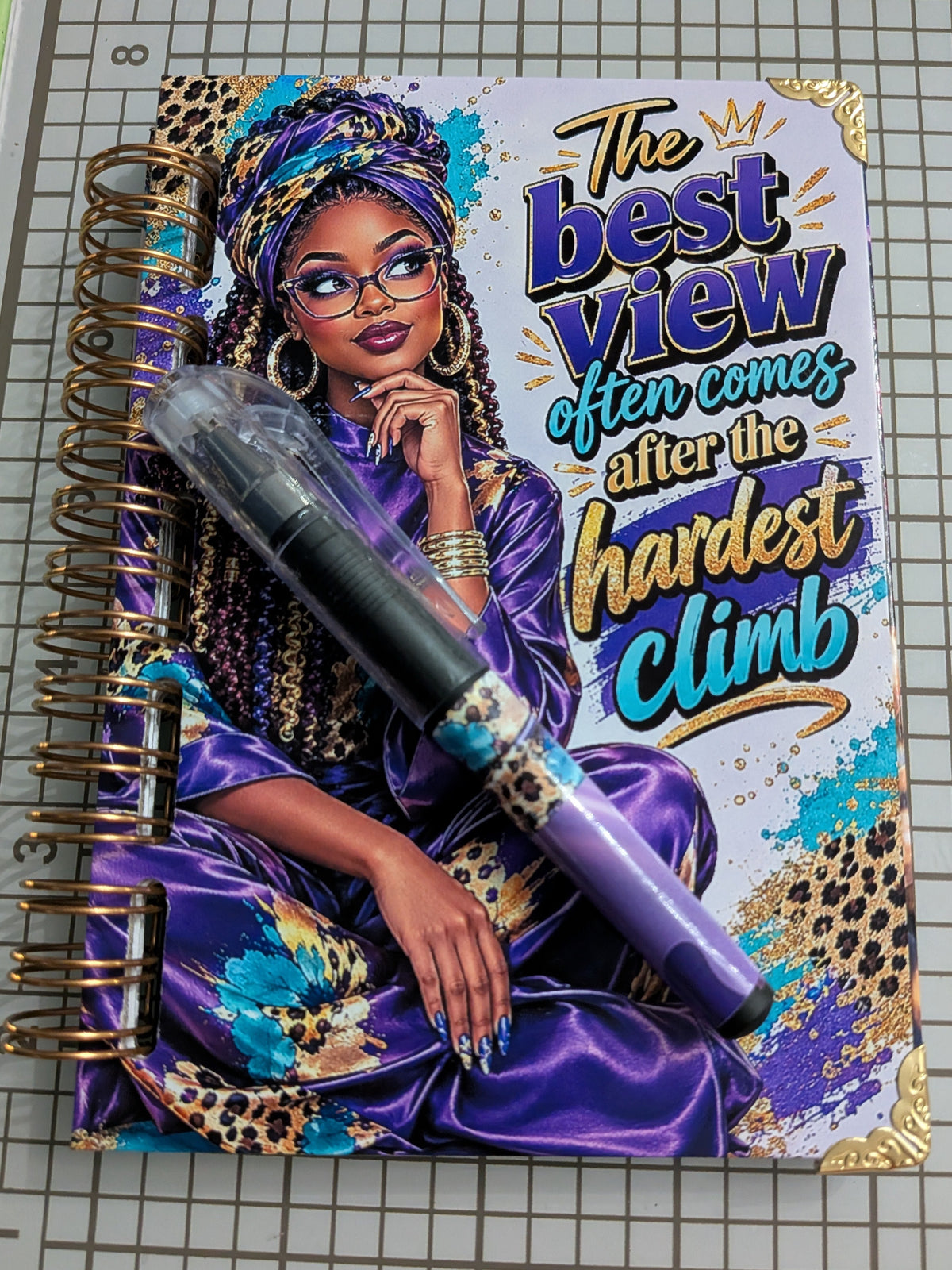 4x5.75" Wired‑Bound Hardback Notebook + FREE Matching Pen