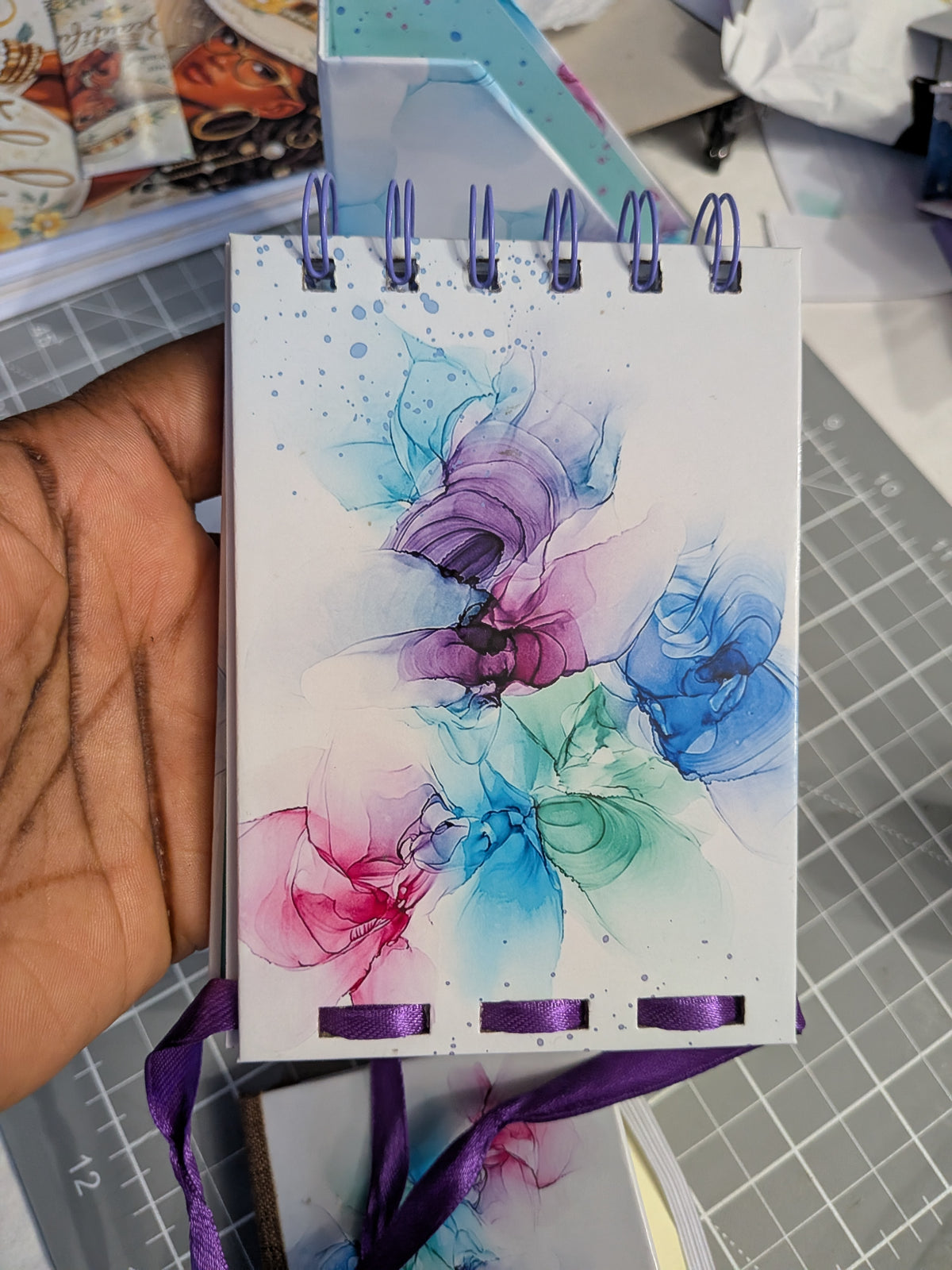 Fluid Ink Art Stationery Bundle | Instant Download (8.5" x 11")