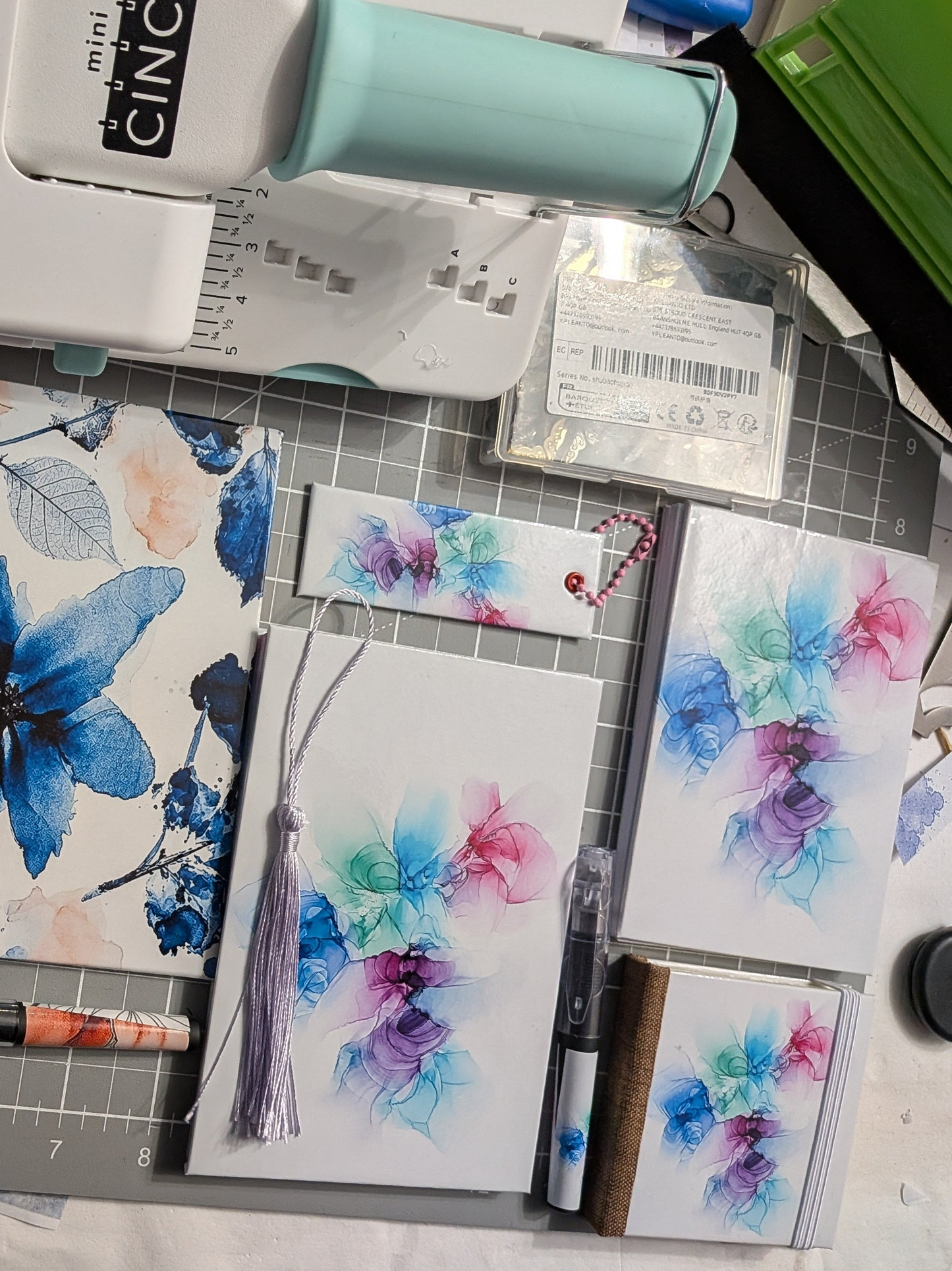 Fluid Ink Art Stationery Bundle | Instant Download (8.5" x 11")