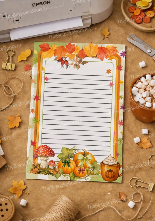Autumn Whispers Notepad — A5 | 40 Sheets | 120gsm | Top‑Bound