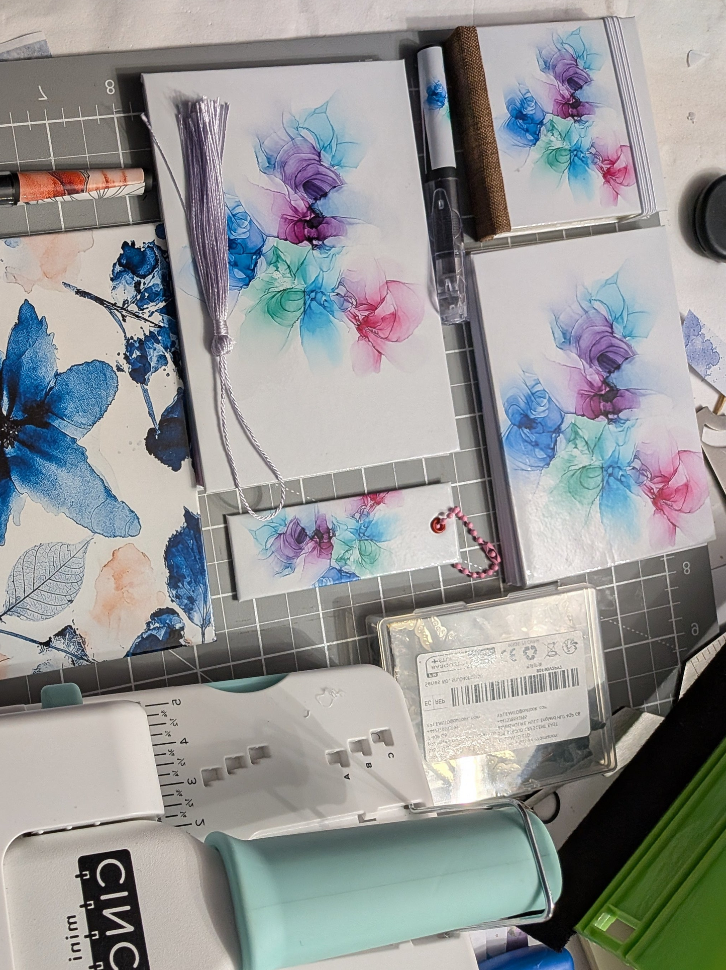 Fluid Ink Art Stationery Bundle | Instant Download (8.5" x 11")