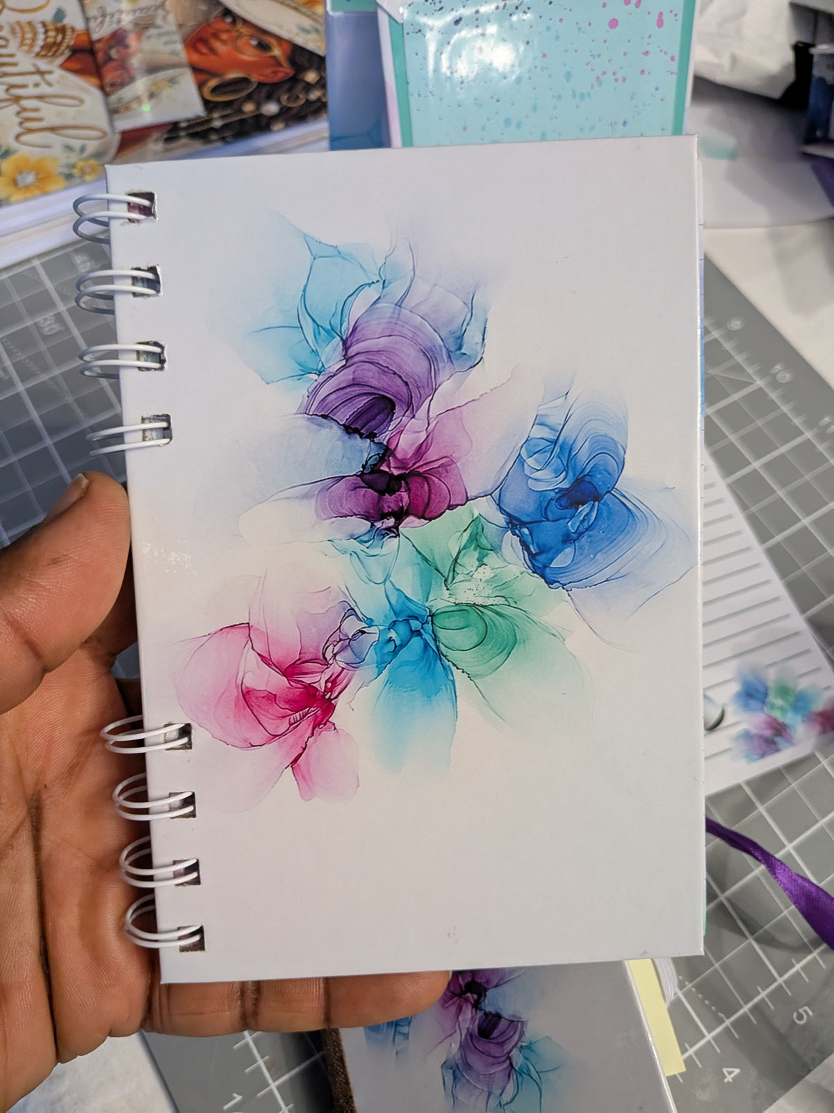 Fluid Ink Art Stationery Bundle | Instant Download (8.5" x 11")