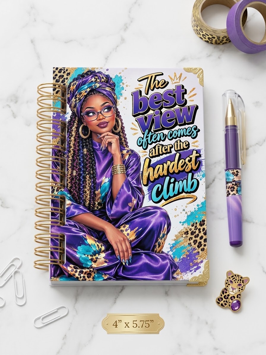 4x5.75" Wired‑Bound Hardback Notebook + FREE Matching Pen