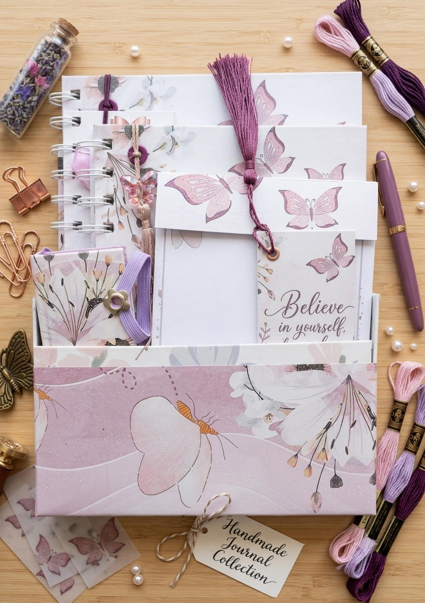 Elegant Butterfly Stationery Gift Set for Journaling, Planning & Everyday Inspiration