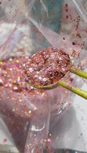 Load and play video in Gallery viewer, Rosey Rose Gold holographic glitter mix
