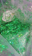 Load and play video in Gallery viewer, Green holographic glitter mix

