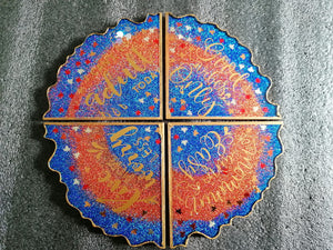 All American Star Agate Coaster