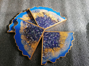 Blue Star Agate Coaster