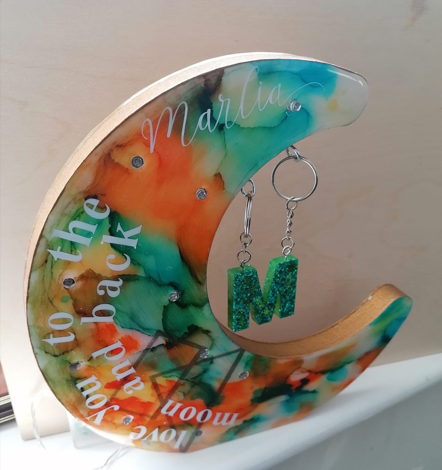 Personalised Crescent Moon Night Lights