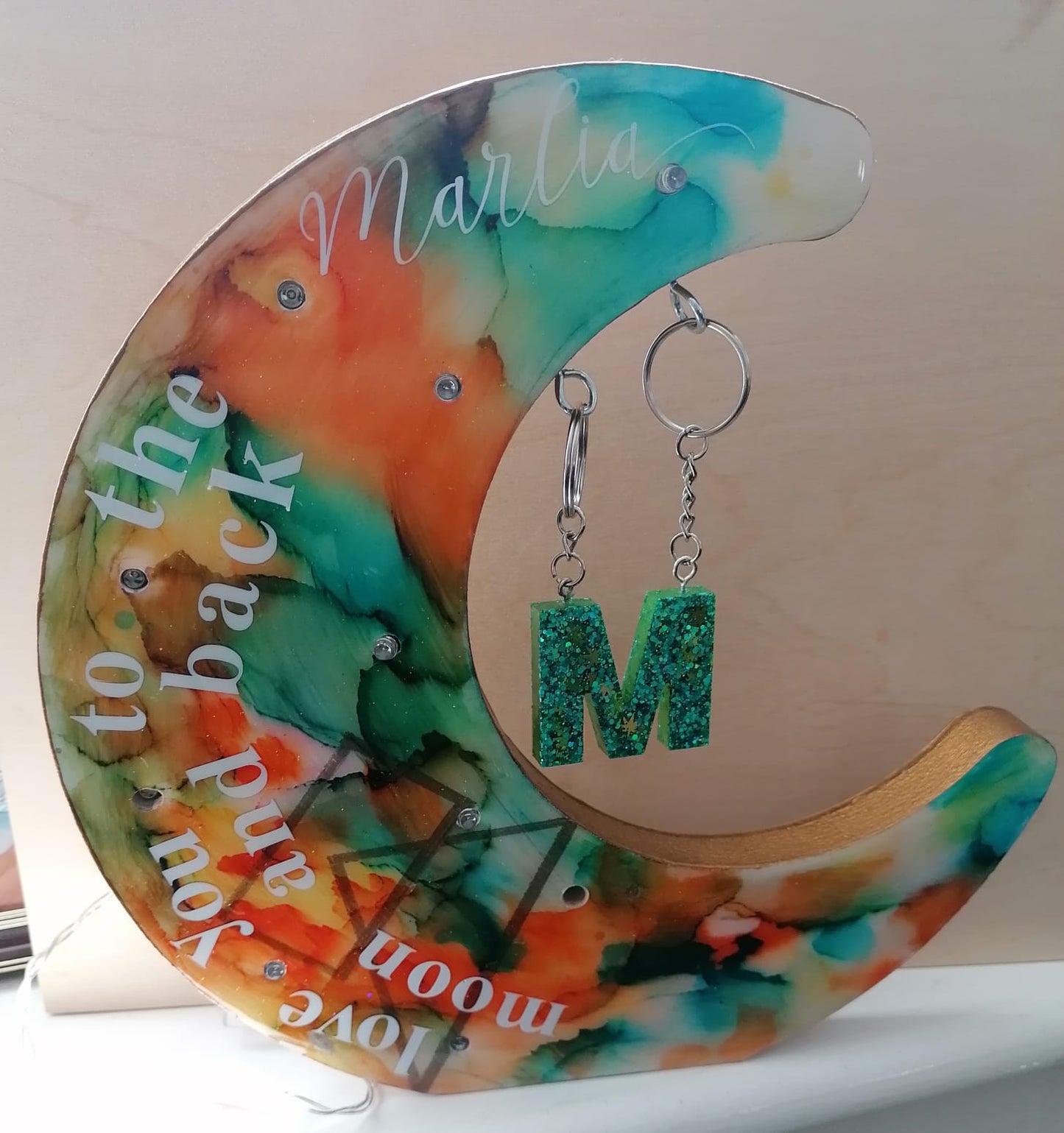 Personalised Crescent Moon Night Lights