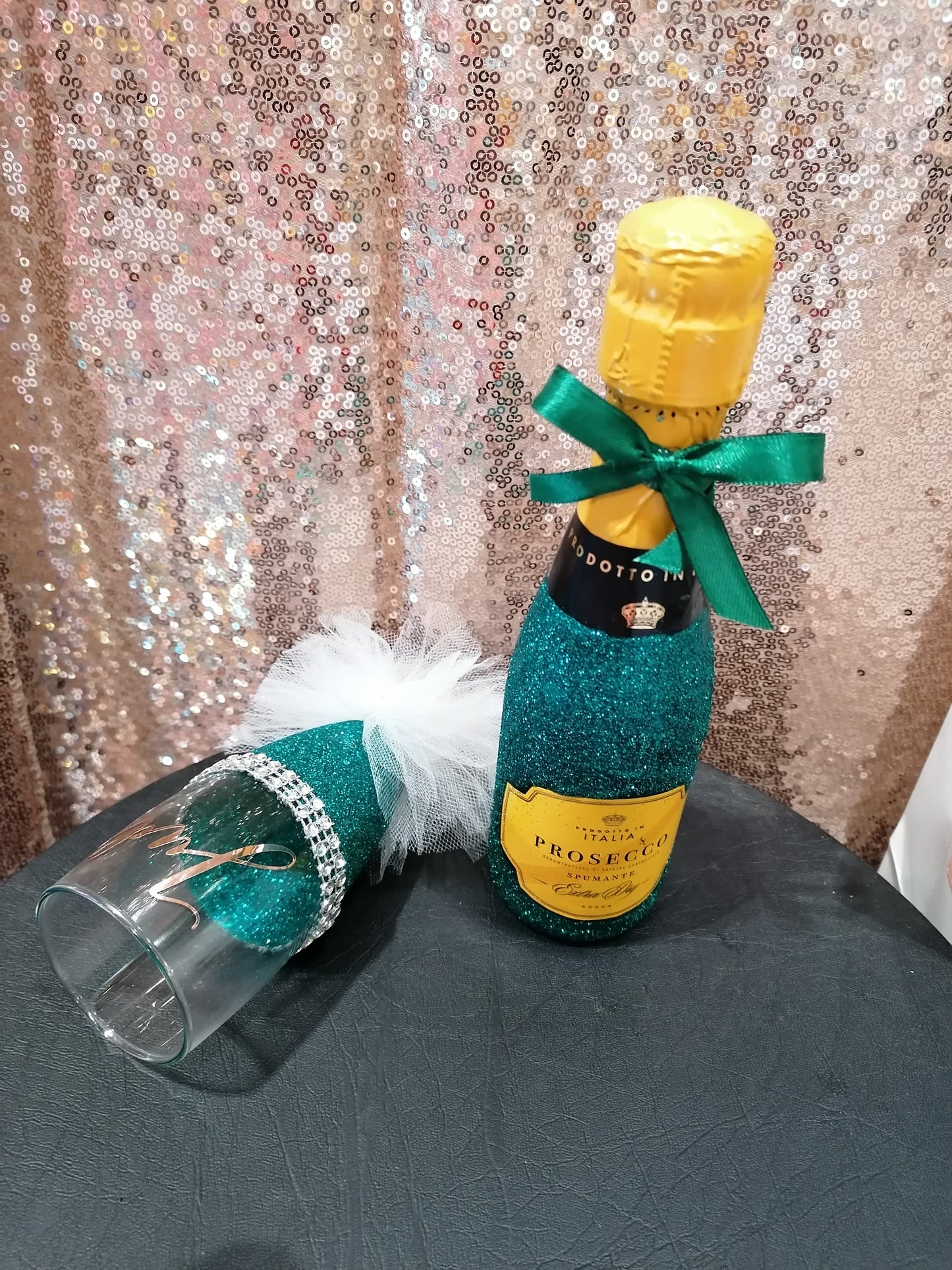 Personalised Mini Wine and Glass Set (Over 18s)