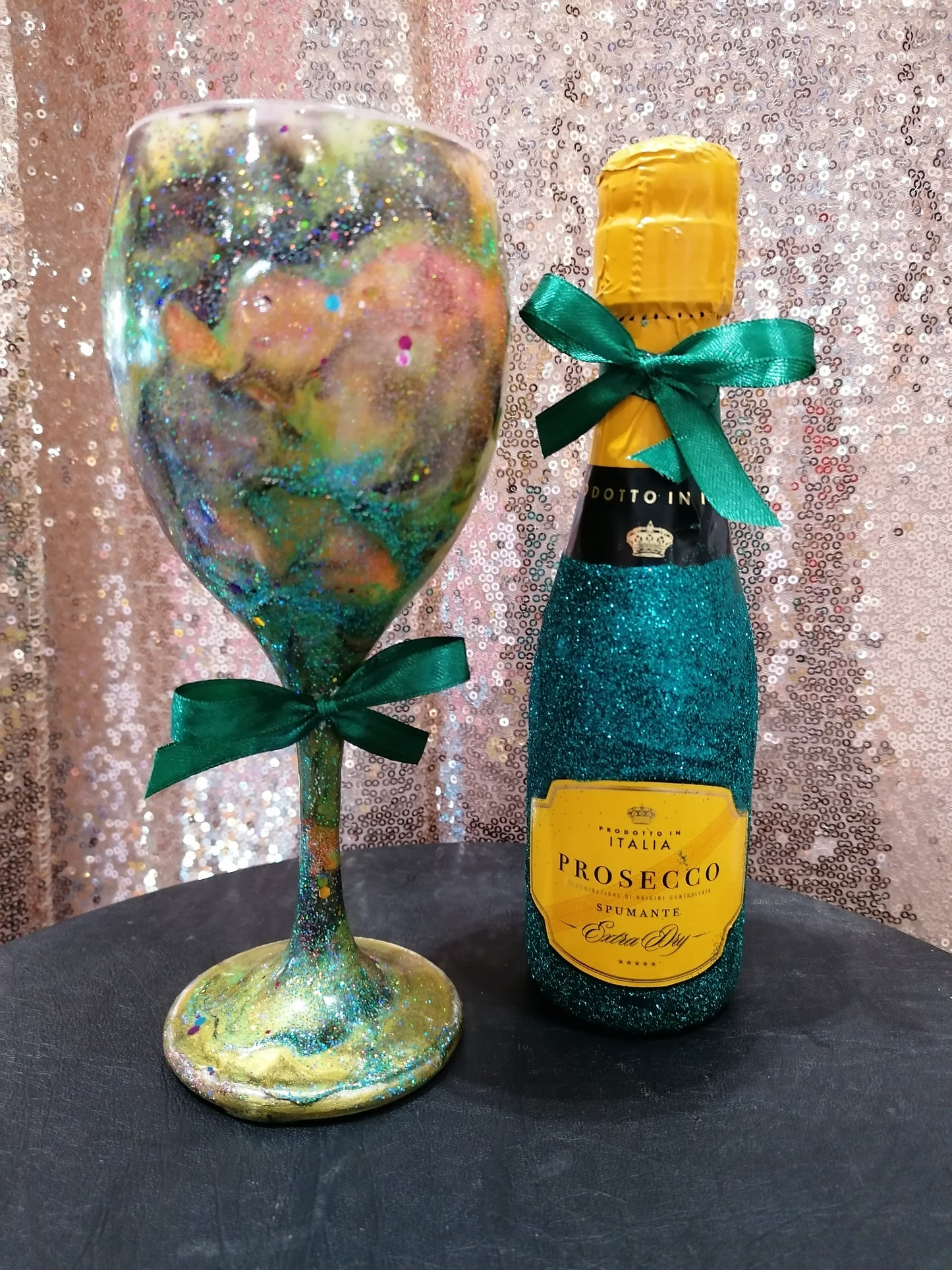 Personalised Mini Wine and Glass Set (Over 18s)