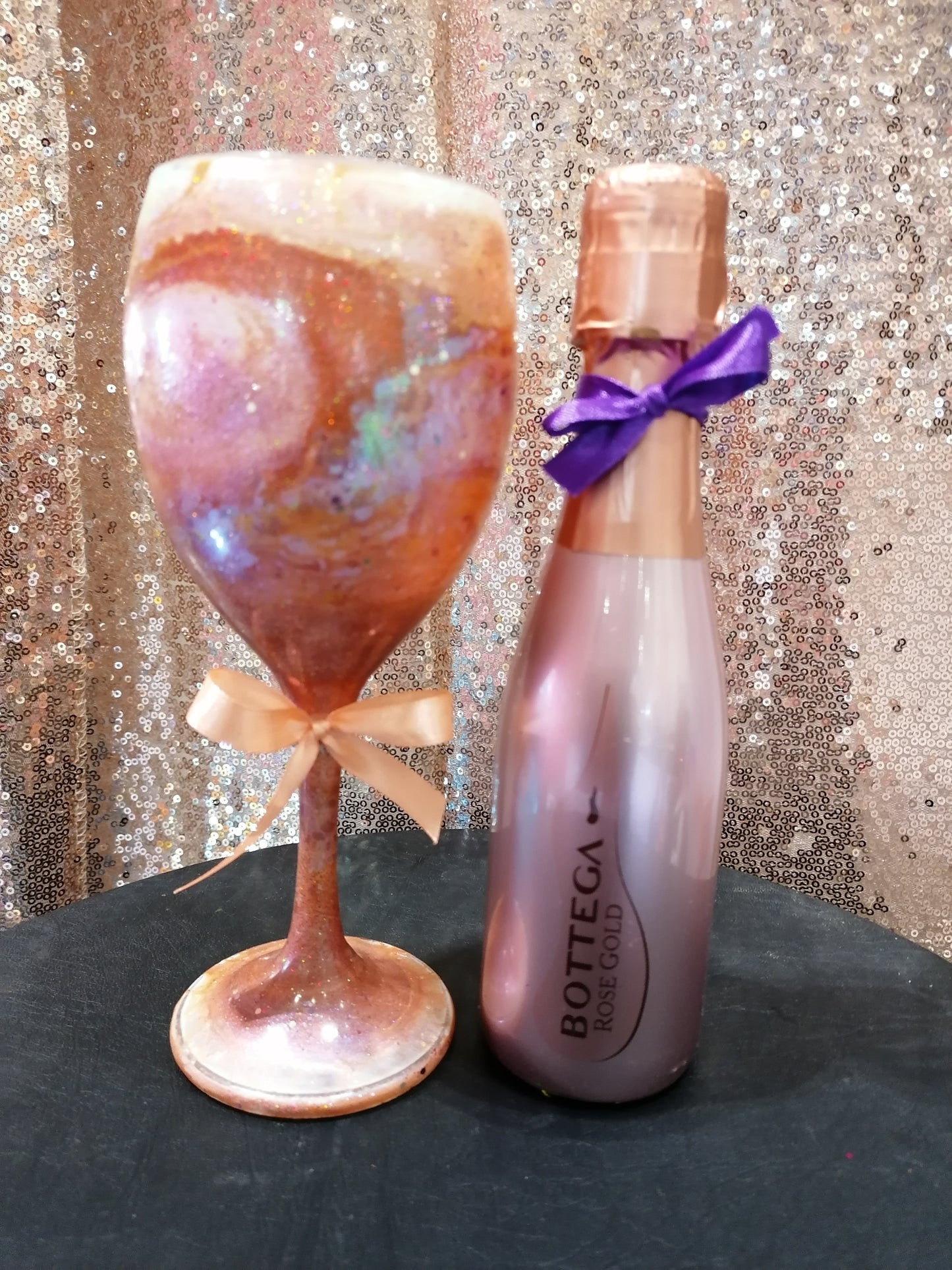 Personalised Mini Wine and Glass Set (Over 18s)