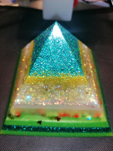 Green Layered Pyramid
