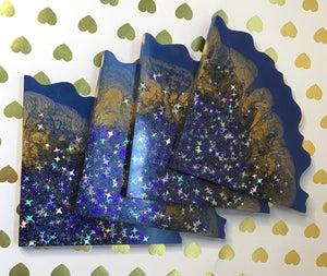 Blue Star Agate Coaster