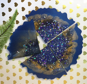 Blue Star Agate Coaster