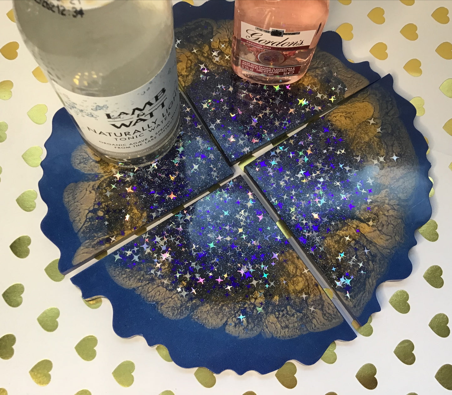 Blue Star Agate Coaster