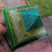 Load image into Gallery viewer, Green Layered Pyramid
